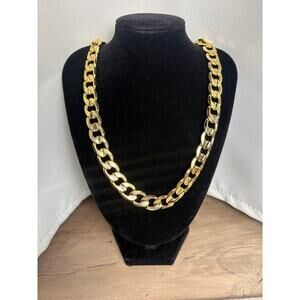 HUGE 24", 12mm Miami Cuban Chain - Stamped 14k Gold Over...